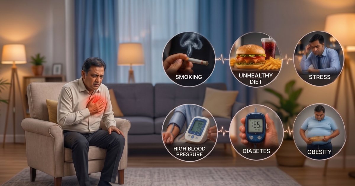 Causes of heart blockage